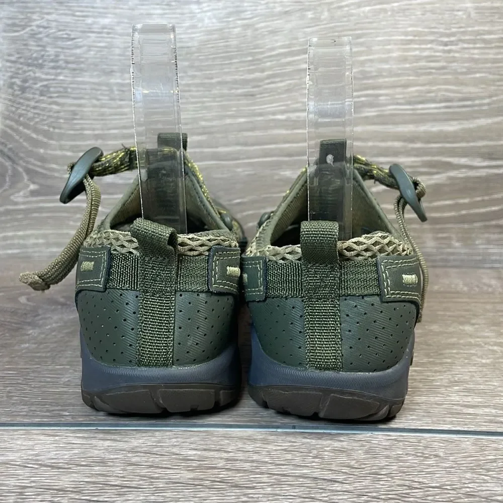 Chaco Odyssey Olive Green Waterproof Little Boy Sz 3 Hook & Loop Strap Sandals